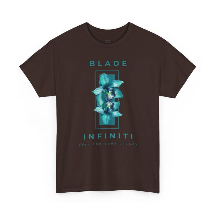 Essentie van Infiniti Teal Bloemen T-shirt voor wholesale door Blade Infiniti LLC