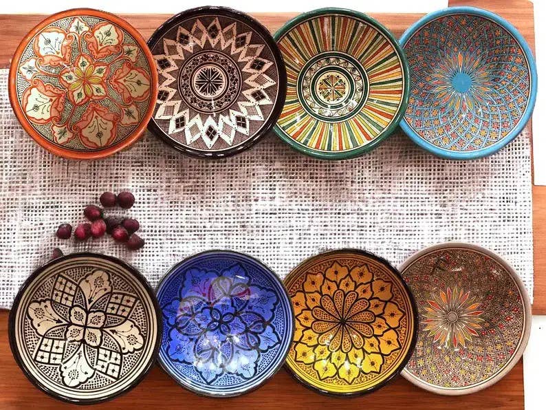 Etnico del Mondo - Wholesale Dinner Plate - Handcrafted Terracotta Plate from Safi, Morocco #123