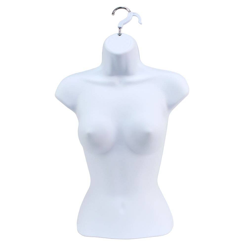 White Female Half Form Waist Up 82-031WH for wholesale on Faire1