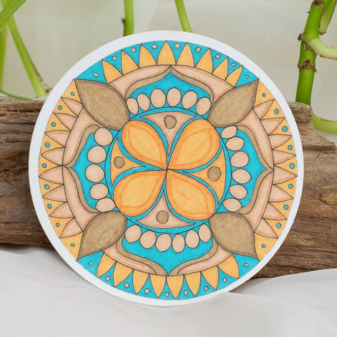 Peace Mandala Sticker for wholesale by Beacons Mandala