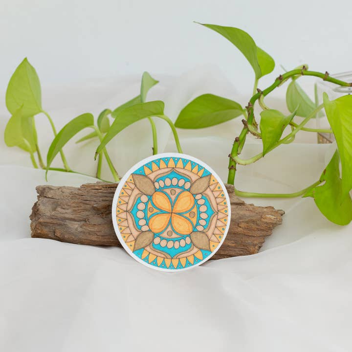 Sticker Mandala de la paix pour la vente par Beacons Mandala