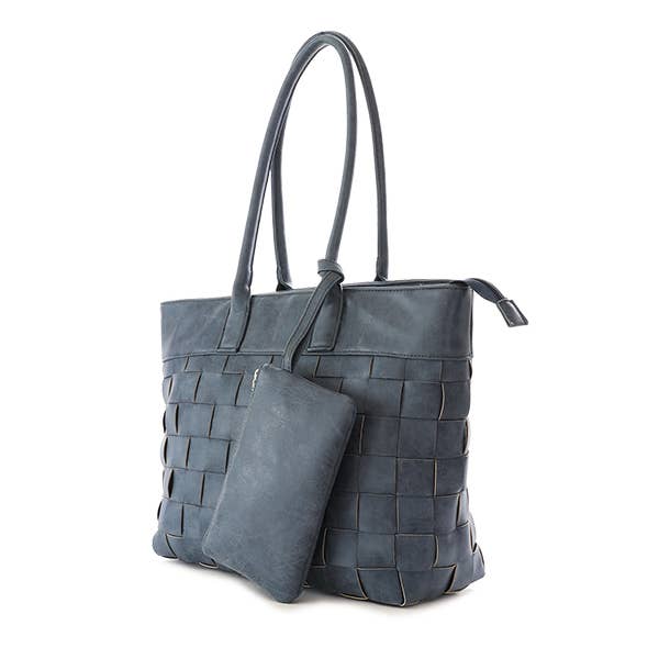 22 Tote - Wholesale Tote Bag - Women's - Woven Tote with Detachable Wristlet Pouch6