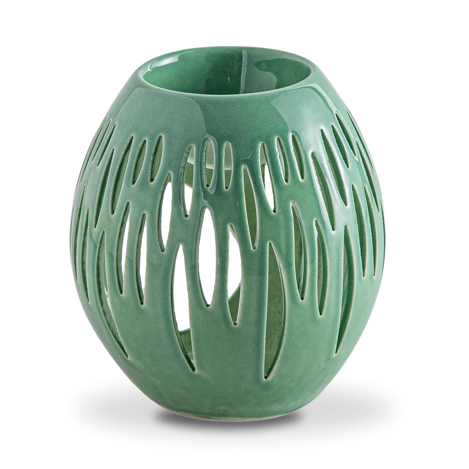 Zen'Arôme - Wholesale Oil Warmer - Ovali Olive ceramic wax warmer and melts10