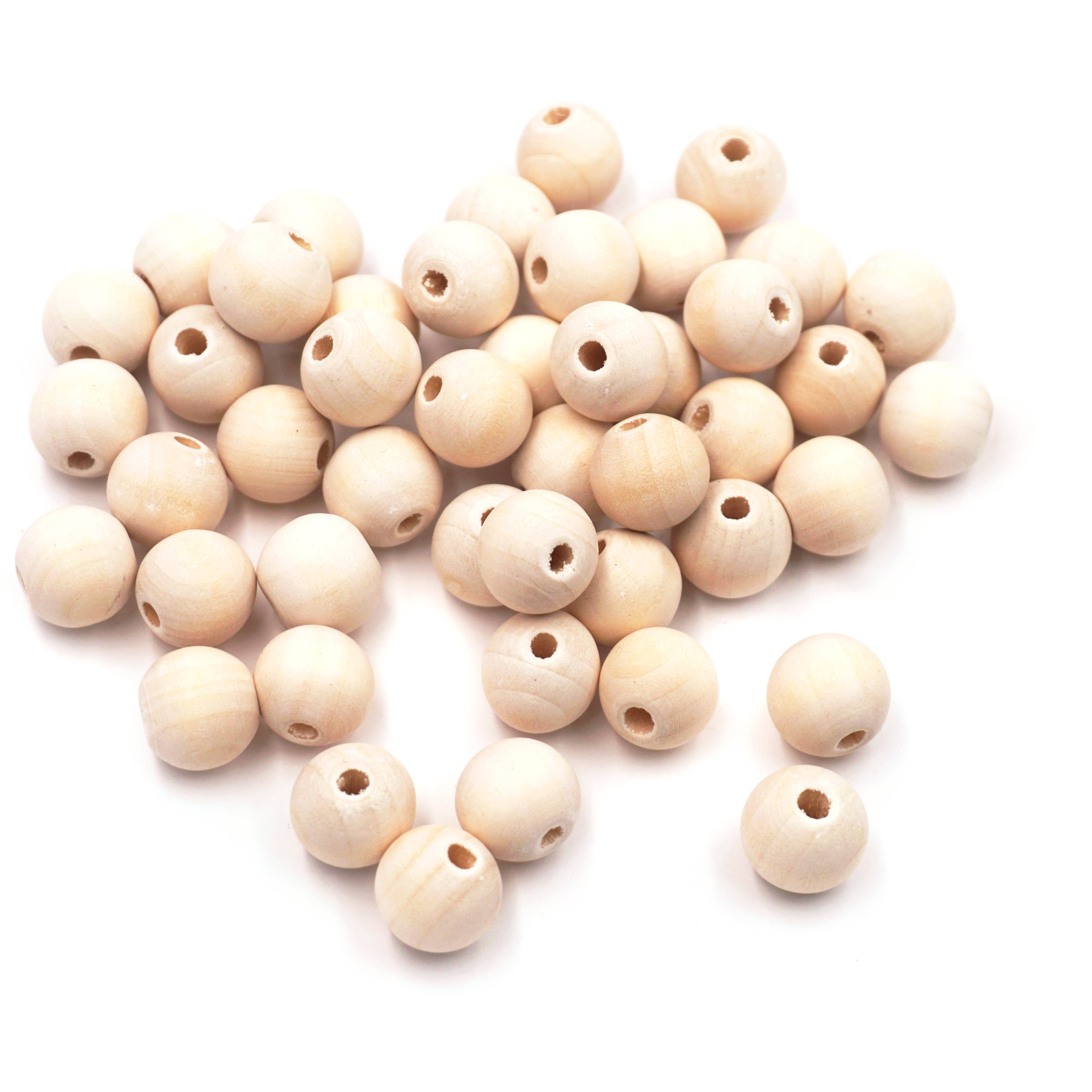 Angels Craft - Wholesale Beads - Approx. 50g Wooden Beads (2 sizes available)2