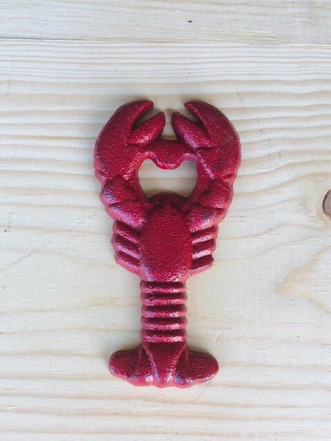 Midwest Craft House - Wholesale Bottle/Wine Opener - CAST IRON HAND HELD LOBSTER / CRAWFISH BOTTLE OPENER1