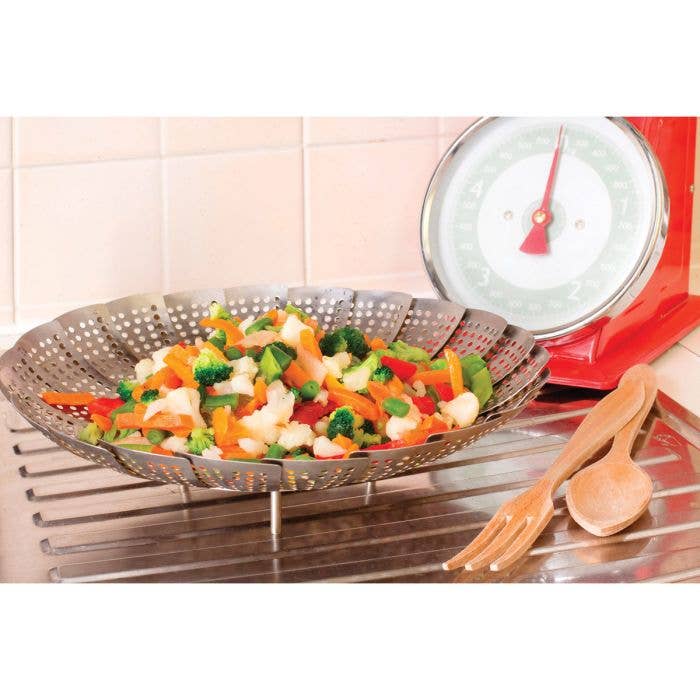 HIC - Harold Import Co. - Wholesale Kitchen Tool/Gadget - HIC Kitchen Collapsible Steamer Basket2