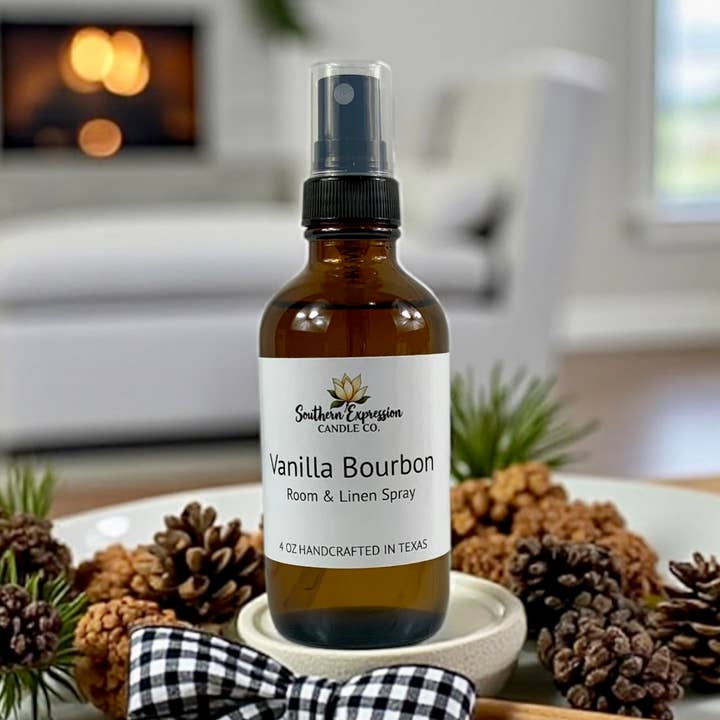 Spray de Quarto e Linho Baunilha Bourbon por atacado de Southern Expression Candle Co.