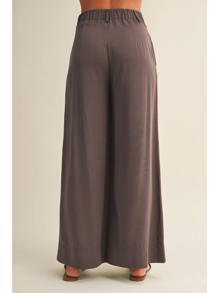 Mustard Seed - Venta al por mayor Pantalones - Mujer - PANTALONES ELÁSTICOS DE CINTURA ALTA Y PERNERA ANCHA9