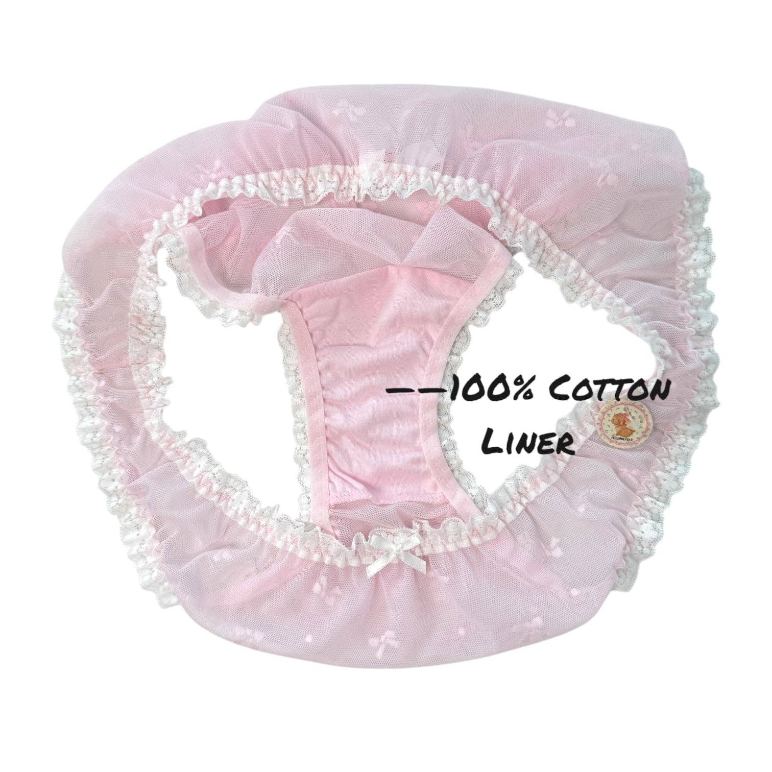 Milanblocks LLC - Wholesale Underwear - Women's - Milanblocks Sheer Lace Ruffle Panties – Bow Embroidery11