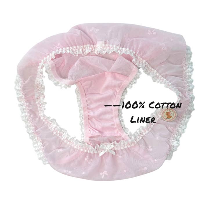 Milanblocks LLC - Wholesale Underwear - Women's - Milanblocks Sheer Lace Ruffle Panties – Bow Embroidery11