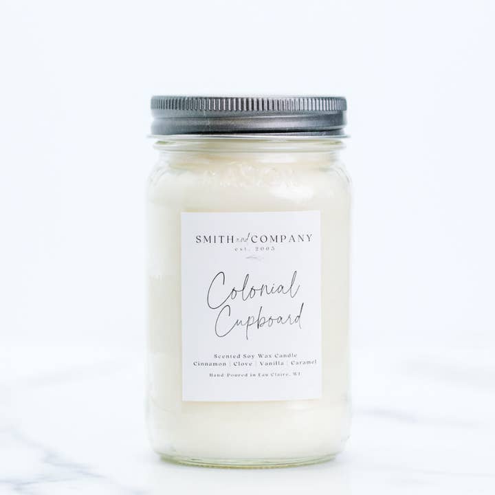Smith and Company Candles - Wholesale Jar/Filled Candle - Colonial Cupboard | Mason Jar Candle