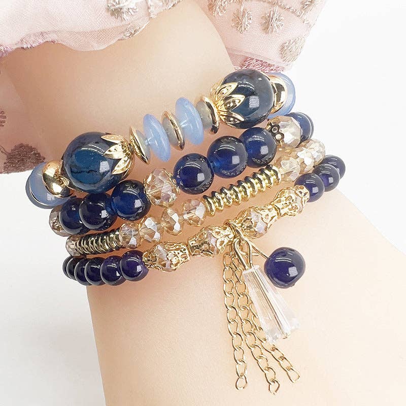 SALINA TRADING INC - Wholesale Beaded Bracelet - Boho Women Fashion Creative Crystal Beaded Bracelet5