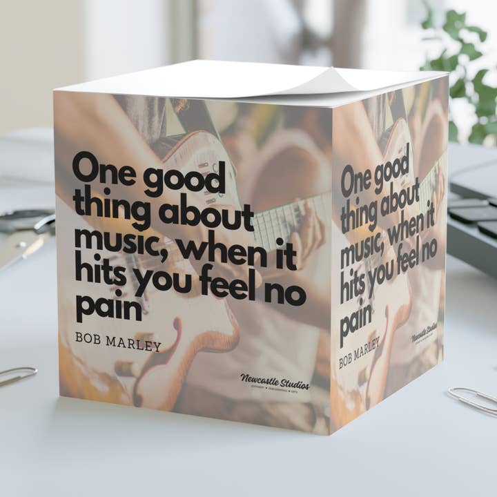 "Bob Marley" Note Cube for wholesale by Newcastle Studios