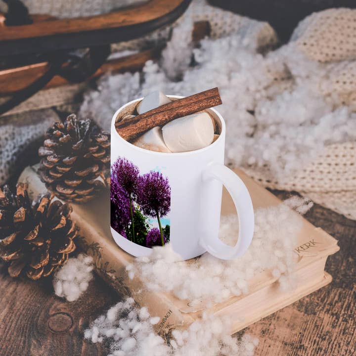 3dRose - Wholesale Coffee Mug - 3dRose, Purple Allium Flower, Mug11