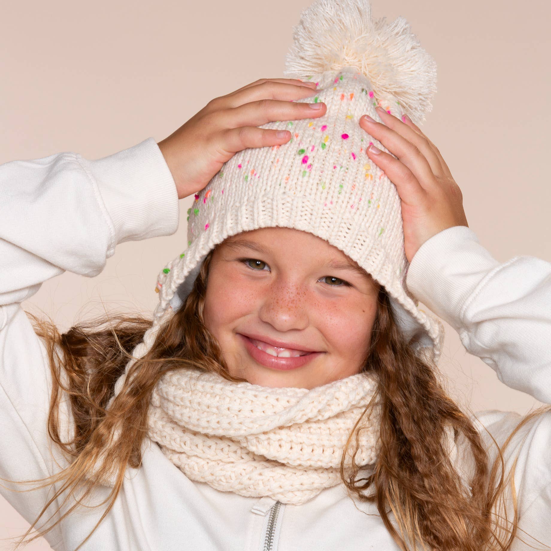 Peppercorn Kids - Wholesale Scarf - Kids - Girls Knit Infinity Winter Scarf - Kids All Ages, 3-123