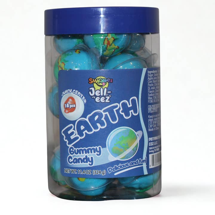 Bonbons Gélifiés Terre - Pot de 18 Pièces pour la vente par Candy Zone Inc