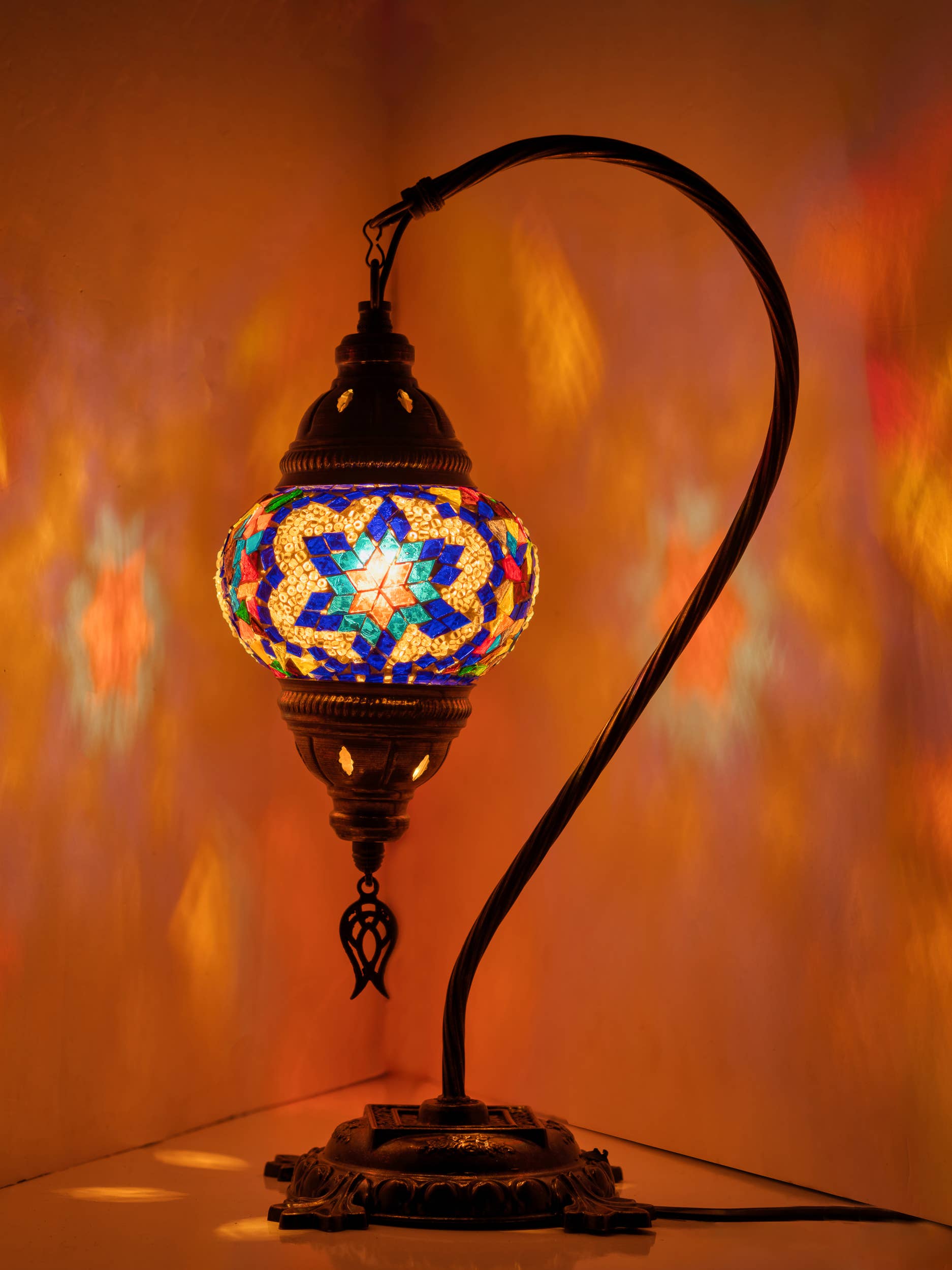 KAFTHAN - Wholesale Accent/Desk Lamp - Swan Neck Mosaic Lamps | Christmas & Holiday Decor Lighting57