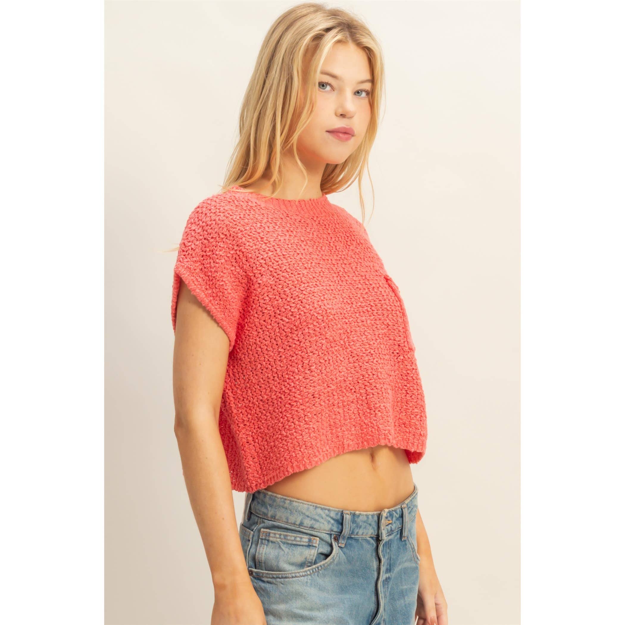 HYFVE - Wholesale Knit Sweater - Women's - Pocket Detail Sweater Top6