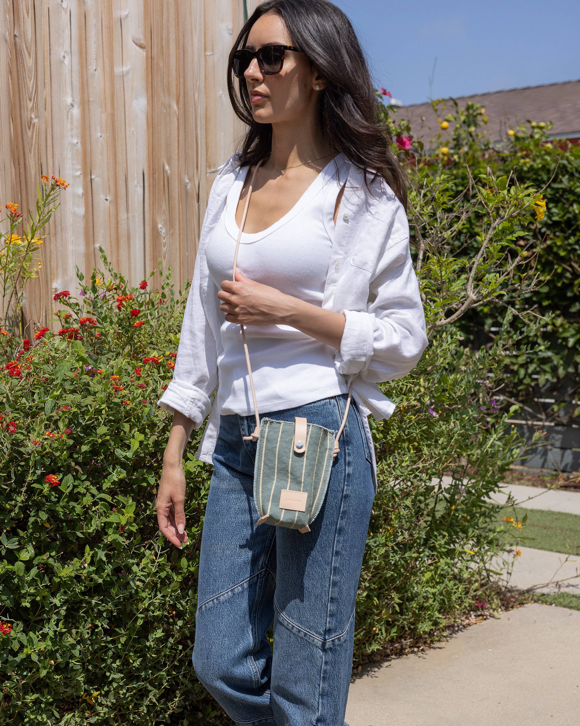 Graf Lantz - Vente Sac à bandoulière – femme - Hana Canvas Phone Crossbody - Côte3