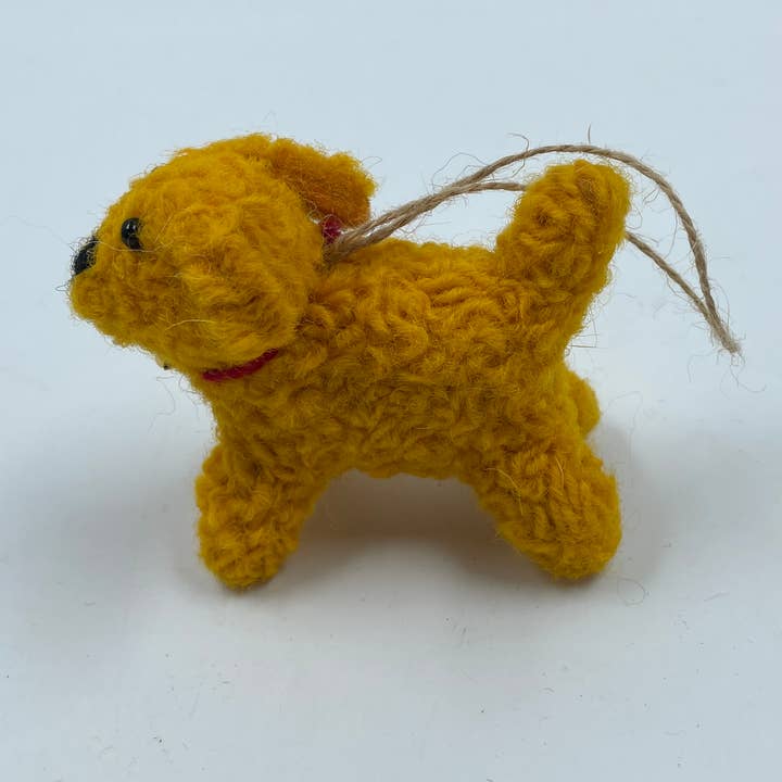 Funky Yak Ltd - Wholesale Keychain – Women's - Handmade Cute Felt Orange Dog Keyring2