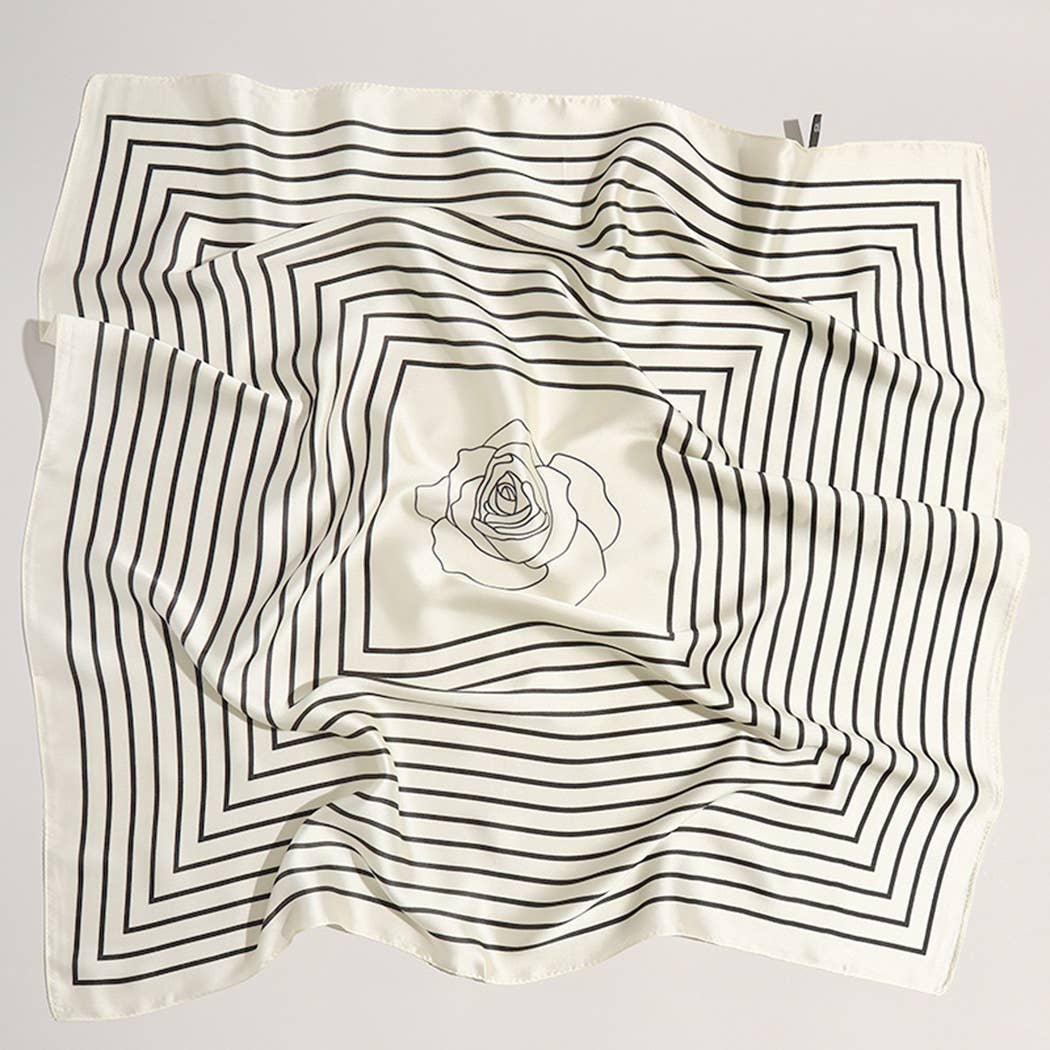 BK/PESO Lenço macio com estampa rosa acetinada leve  para venda a revendedores na Faire1