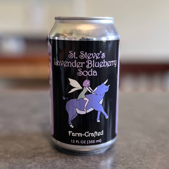 Soda - Lavender Blueberry for wholesale by St. Steve's Farm-Crafted Beverages