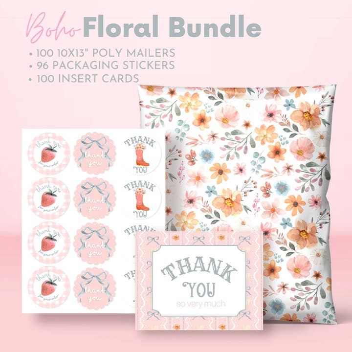 Boho Floral Bundle for wholesale by Picksie Mailers