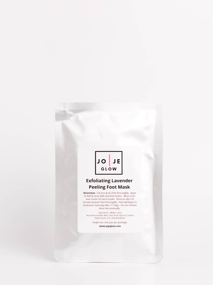 Exfoliating Lavender Peeling Foot Mask for wholesale by Jo Je Glow