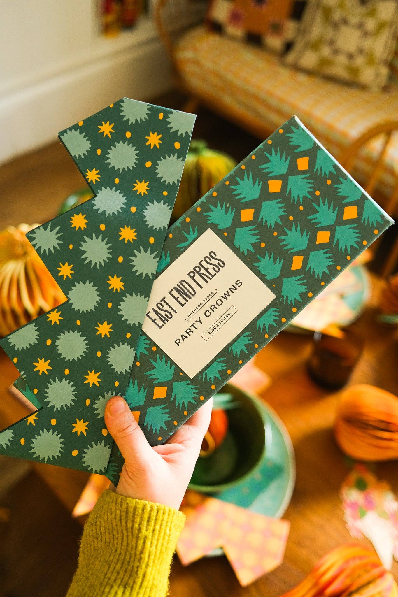 East End Press - Venta al por mayor Sombreros/coronas de fiesta - Coronas de Papel Azul10