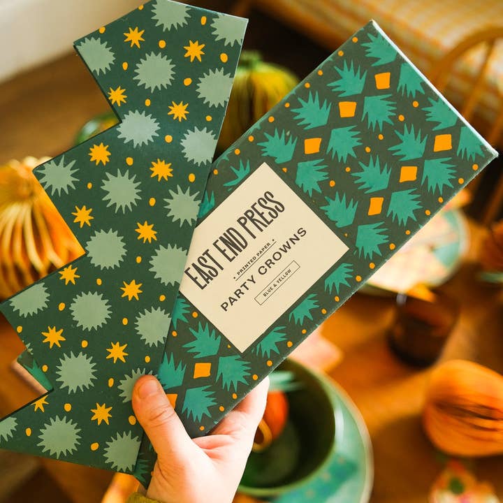 East End Press - Venta al por mayor Sombreros/coronas de fiesta - Coronas de Papel Azul10