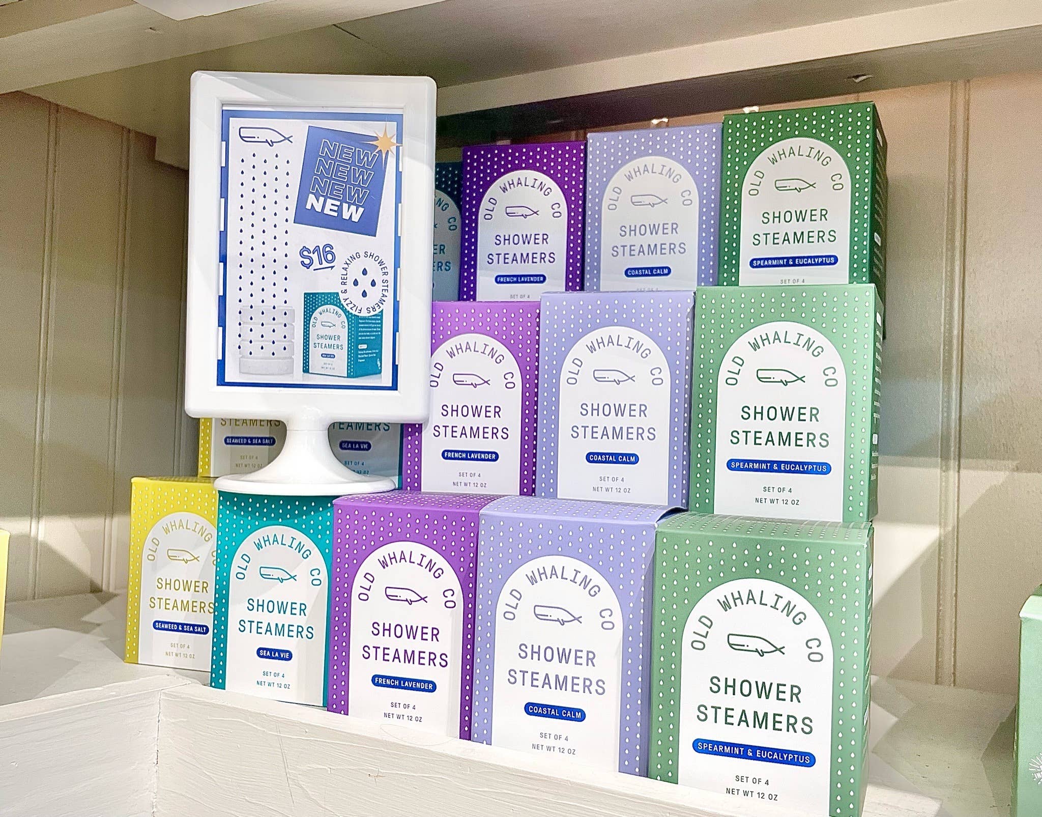 Old Whaling Company - Wholesale Shower Steamer/Bomb - Spearmint & Eucalyptus Shower Steamers8