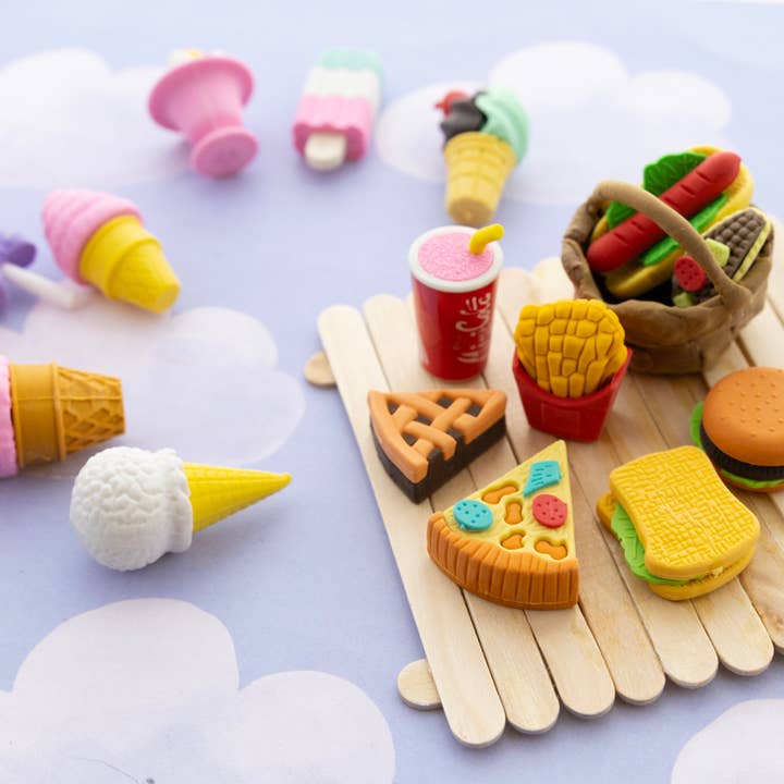 Luna Office Supply -  Everyday Essential - Wholesale Eraser - Snack Shop 3D Eraser Sets6