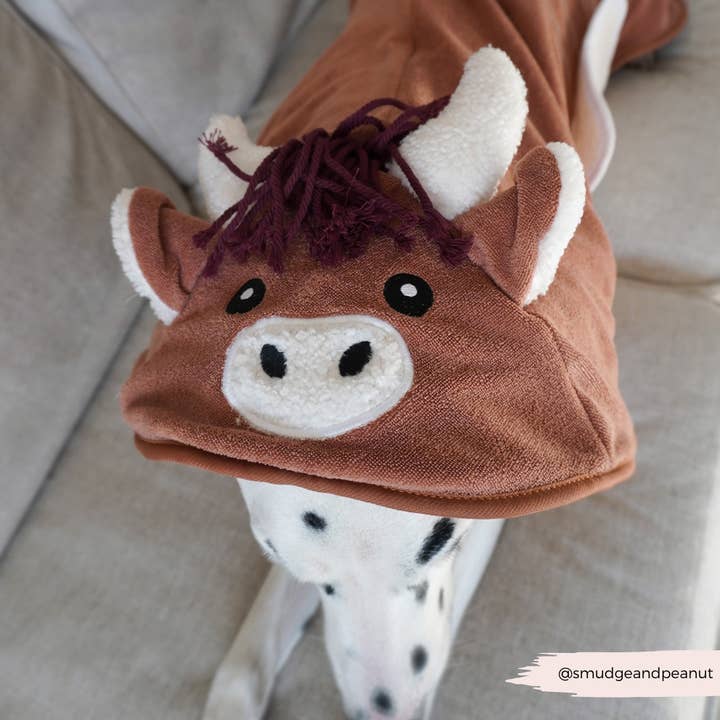 Cocopup London - Wholesale Hooded towel – Child & baby - Harold the Highland Cow Drying Robe14