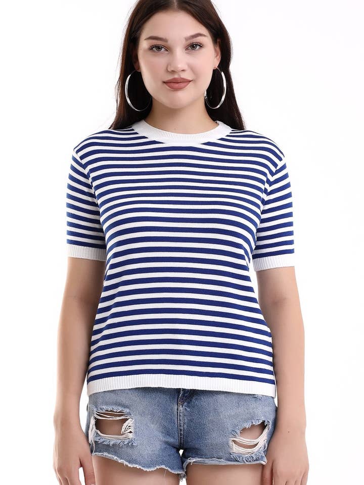 KORTÆRMET STRIKTRØJE for engroshandel hos Cloth Cube