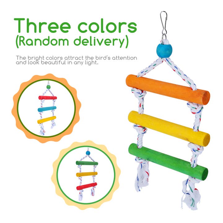 Nobleza - Wholesale Bird Swing/Toy - Three-step cotton rope ladder for birds5