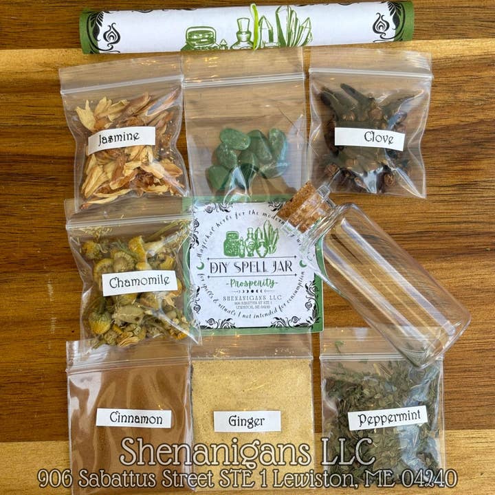 DIY Spell Jar Kit - Prosperity for wholesale by Shenanigans By Sam