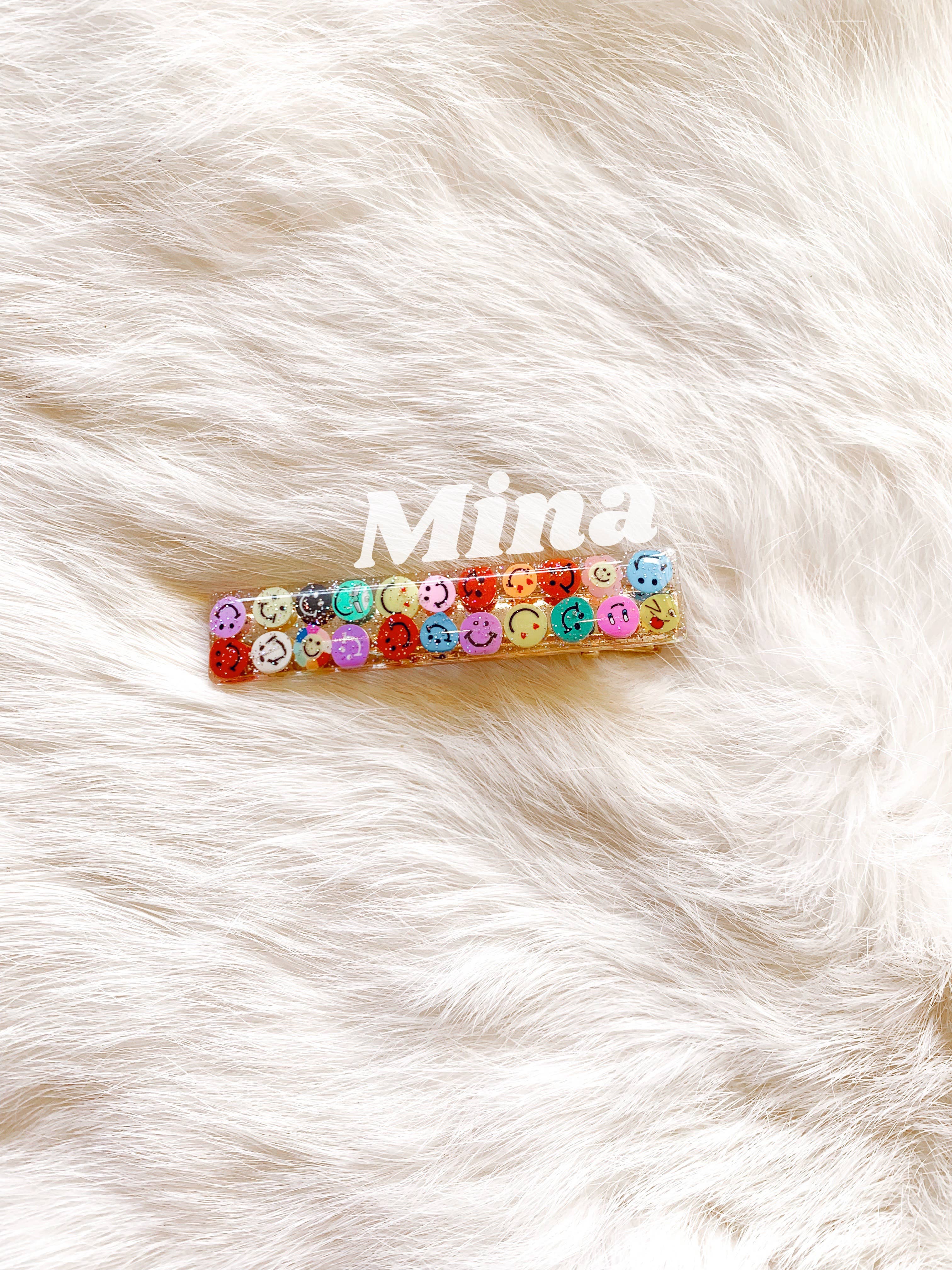 Coco's Musings - Wholesale Hair Clip - Women's - Rainbow Smiley Faces Hair Clips14