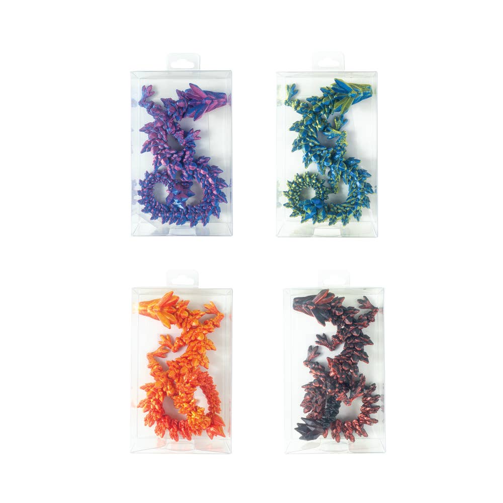 Geddes – Engroshandel Fidget - Børn – 3D-PRINTET DRAKE FIDGET-LEGETØJ 24/ÆSKE4