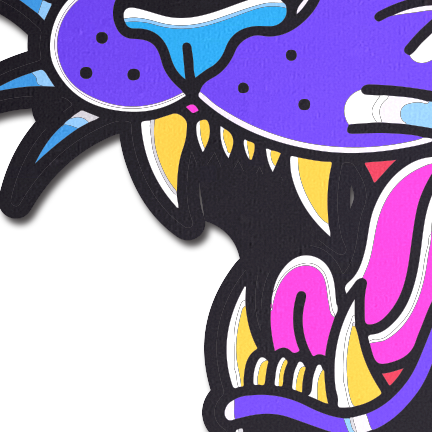 Pastease® – Großhandel Brustwarzenabdeckung – Damen – Black Panther Roaring Cougar Diamond Thom™ Pasteten3