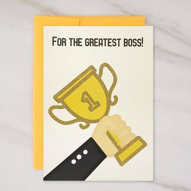 For The Greatest Boss! - Boss Birthday Greeting Card for wholesale by Wholesalegreetingcards.co