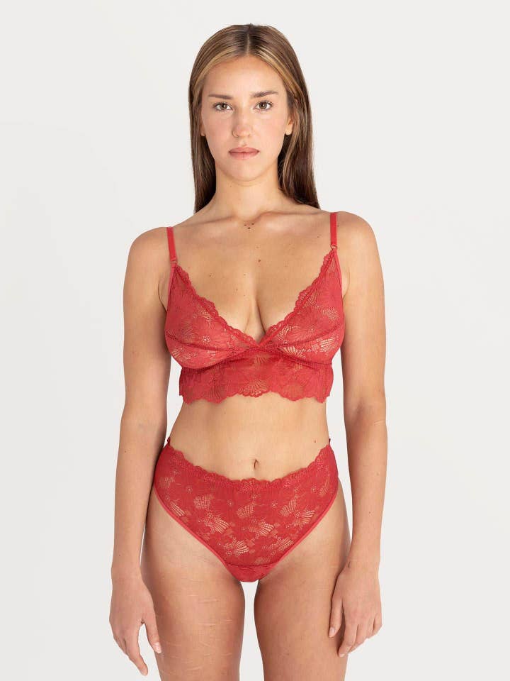 erlich textil – Großhandel Slip – Damen – Classy Lace Brazil Slip aus recyceltem Polyamid