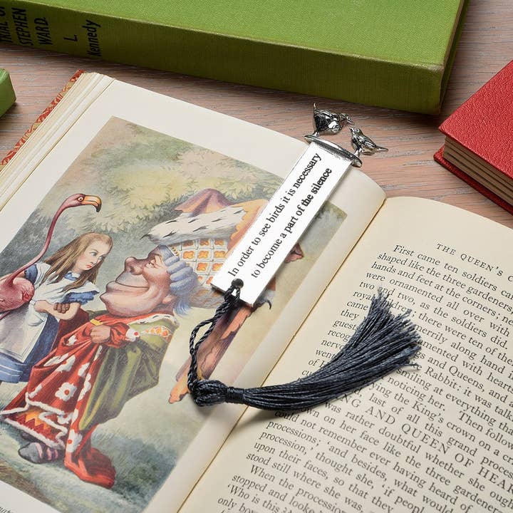 Glover & Smith - Wholesale Bookmark - Bird Watchers Pewter Bookmark- Engravable By The Retailer