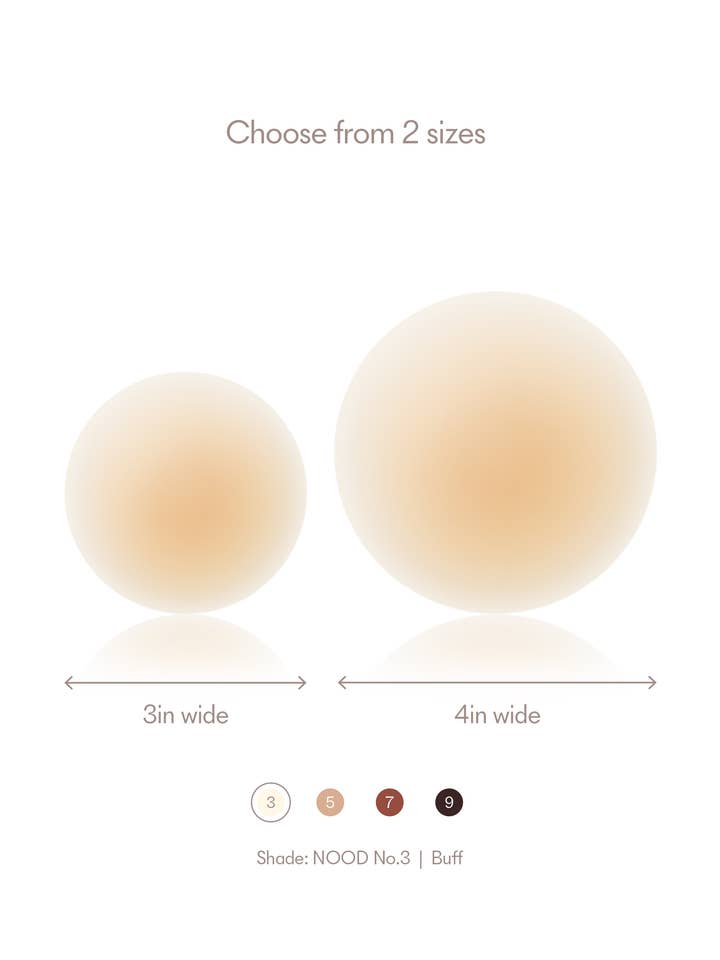 NOOD - Wholesale Nipple Pasties - Women's - No-Show | Reusable Adhesive Nipple Covers3