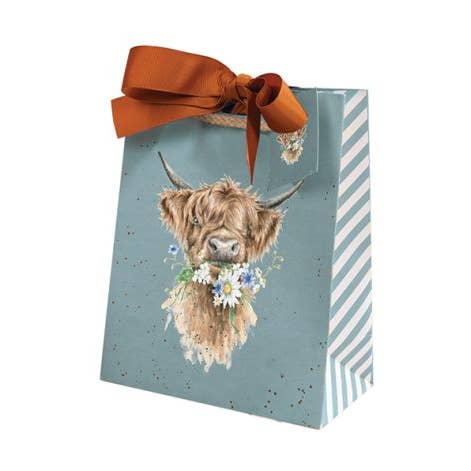 Daisy Coo Small Gift Bag - Cow for wholesale by Wrendale Designs
