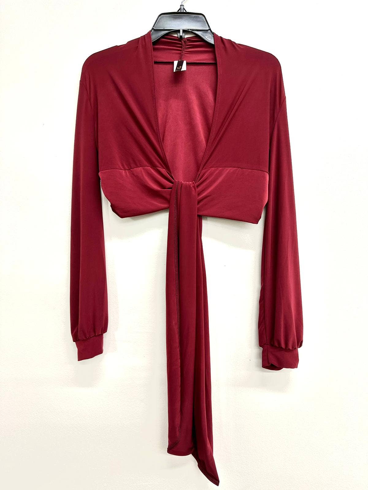 Uptown Apparel - Wholesale Knit Top - Women's - T5896 Front Knot Tie Crop Top2