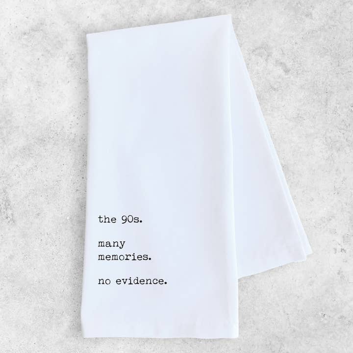 The 90s - Tea Towel for wholesale by DEV D + CO.