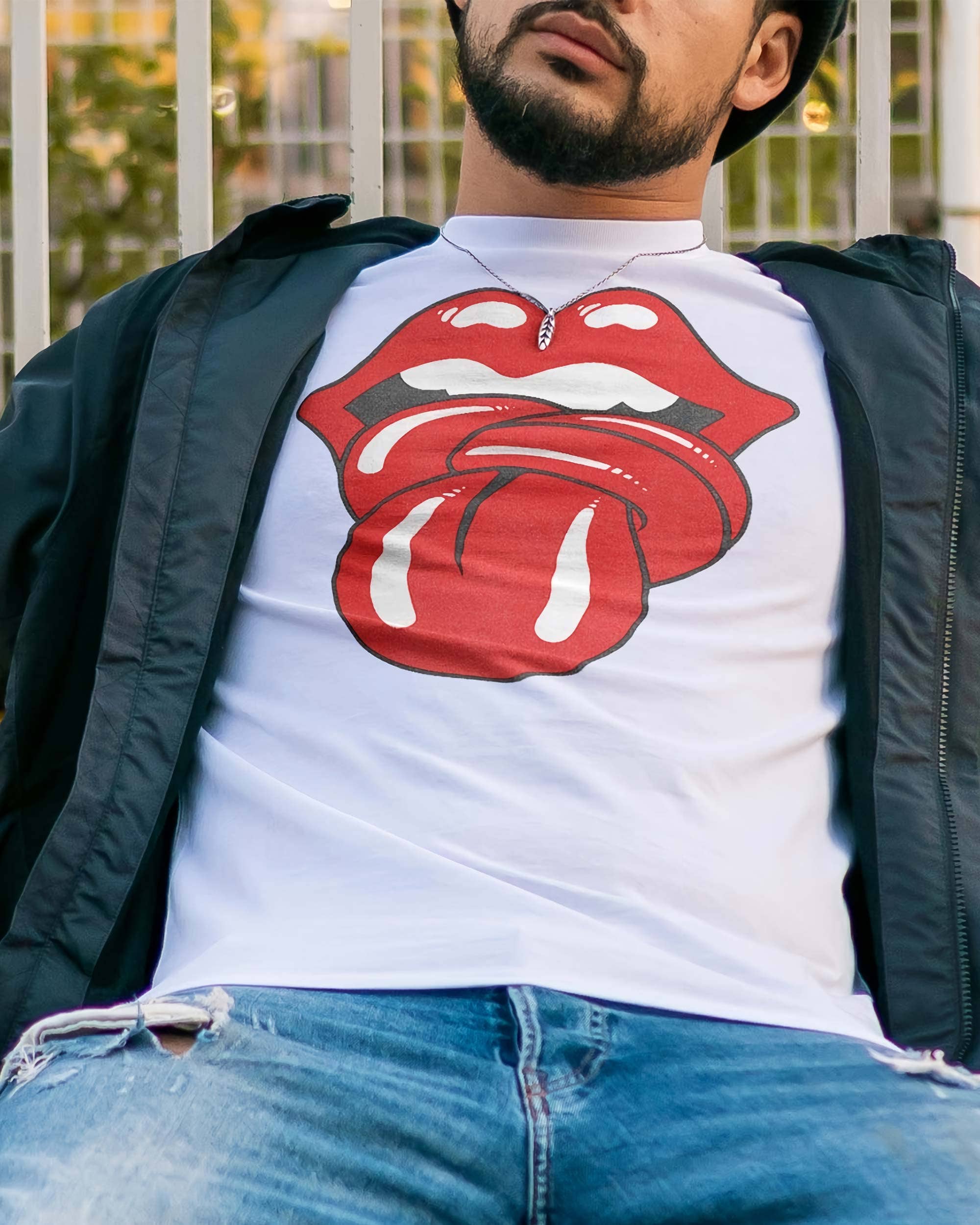 Grafitee - Wholesale T-shirt met print - Uniseks - The Rolling Tongs T-shirt - Rockband T-shirt2