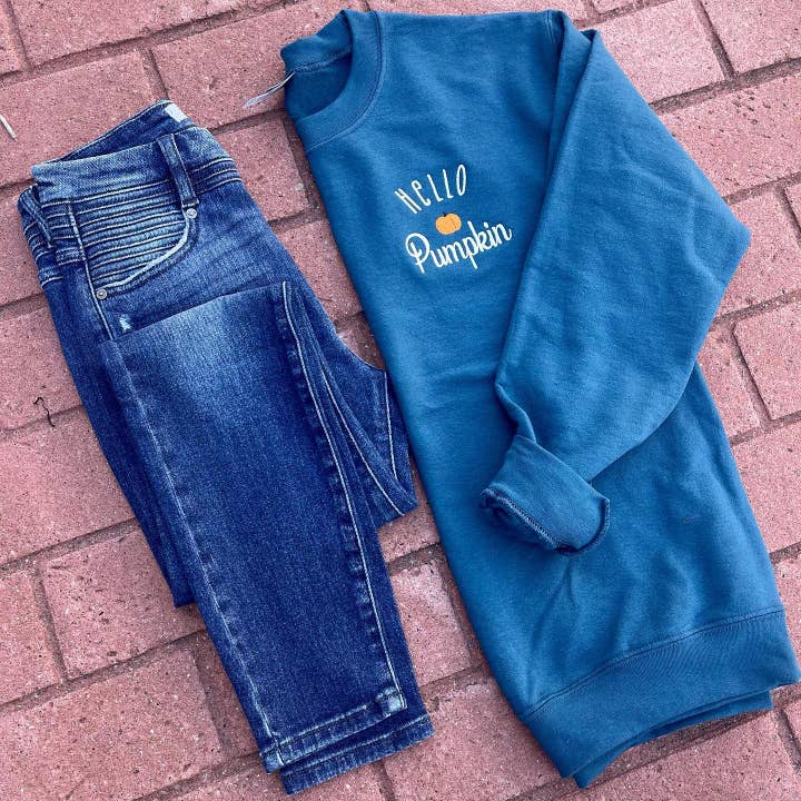 Hey Pumpkin Crewneck for wholesale by A+M Monogram