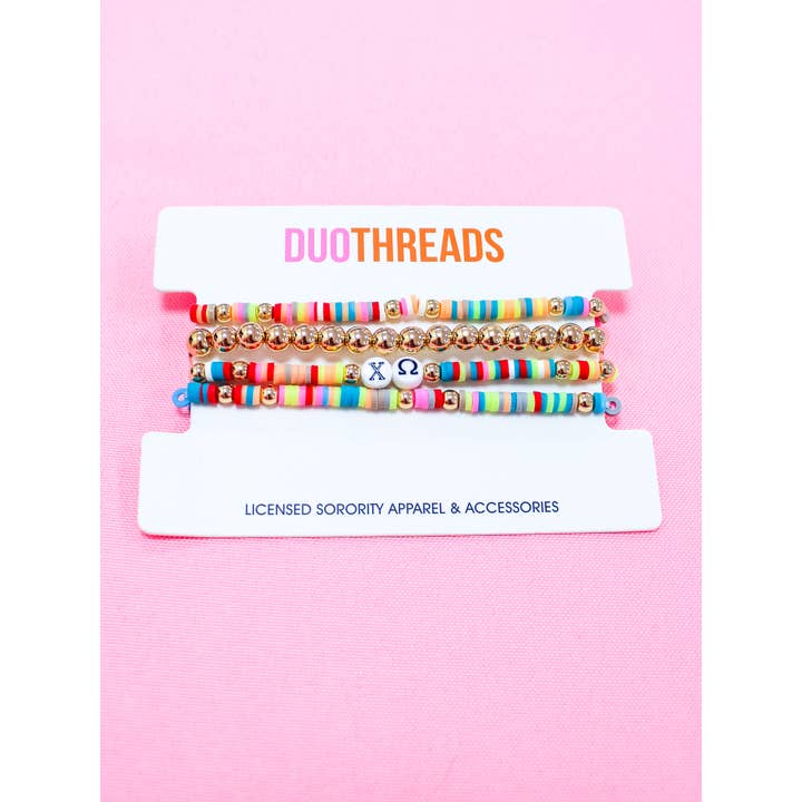 Duo Threads - Wholesale Jewelry Set - Miley Sorority Bracelet Stack9