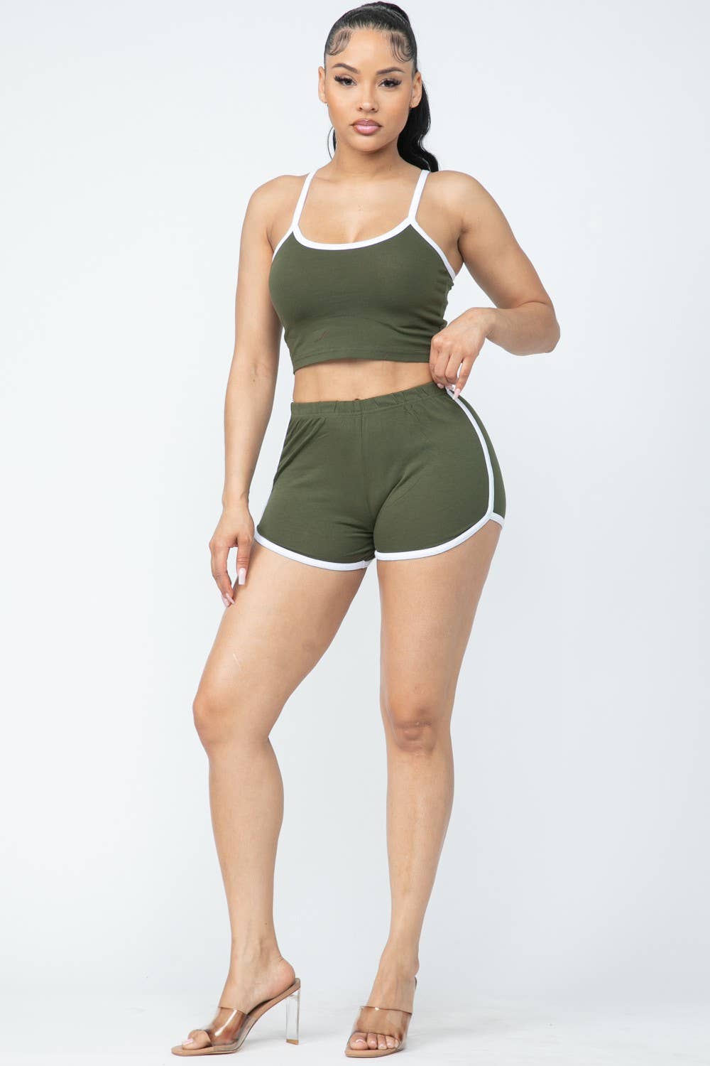 Boswell - Wholesale Lounge Set - Women's - Cotton Short Set With No Sleeve Top8